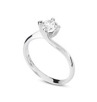 Anello Guerretta Gioielli Donna Solitario Diamante in Oro bianco Diamante 0.51 Ct GUERR06 - GUERR06
